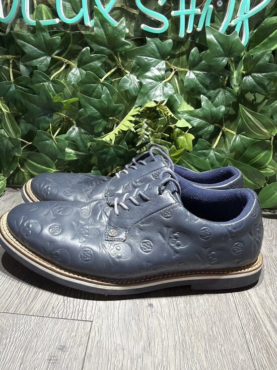 G/Fore G4 GFORE Debossed Skull Gallivanter Golf Shoes Sneaker Size 12 Blue main image 6